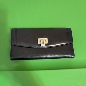 Vintage black Nordstrom trifold wallet